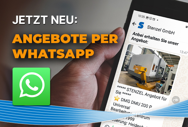 Neu: Maschinenangebote per WhatsApp